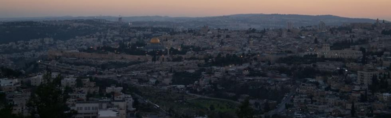 Sunset over Jerusalem
